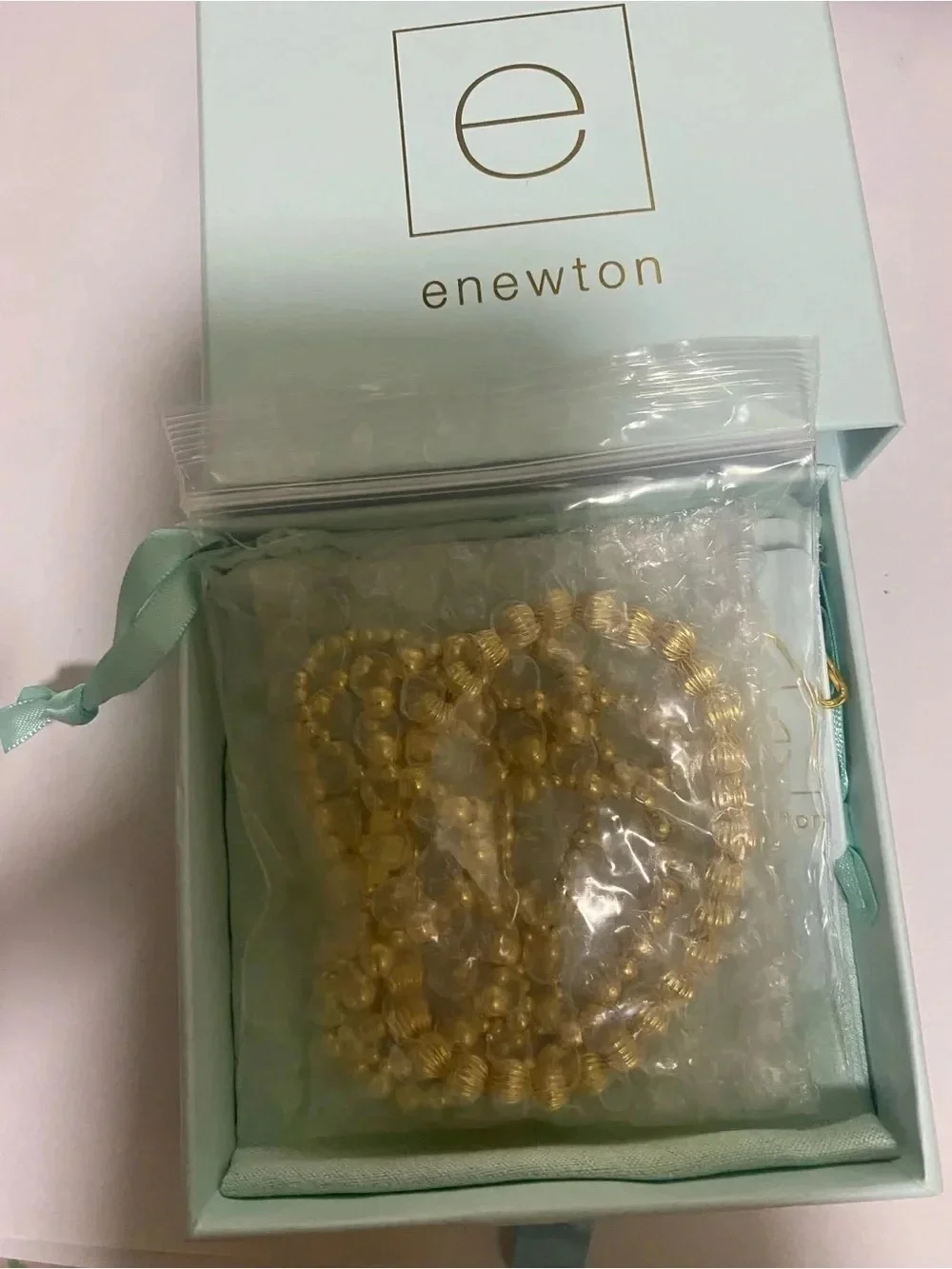 ❤️Newton Gold Beaded Stretch Bracelet Set